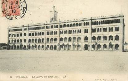 CPA TUNISIE "Bizerte, la caserne des tirailleurs"