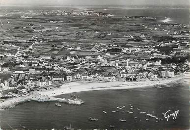 / CPSM FRANCE 56 "Quiberon, vue aérienne de Port Maria vers entre deux Mers"