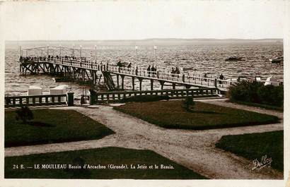 CPSM FRANCE 33 "Le Moulleau, bassin d'Arcachon, la jetée"