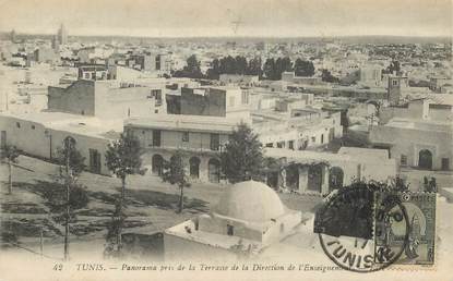 CPA TUNISIE "Tunis, panorama pris de la terrasse"