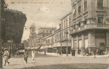 CPA TUNISIE "Tunis, avenue Jules Ferry"