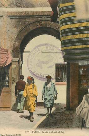 CPA TUNISIE "Tunis, entrée du Souk el Bey"