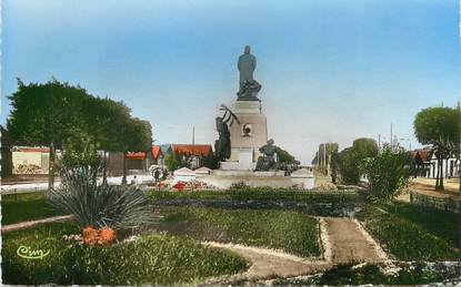CPSM TUNISIE "Tunis, jardin et statue de Jules Ferry"