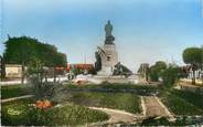 Tunisie CPSM TUNISIE "Tunis, jardin et statue de Jules Ferry"