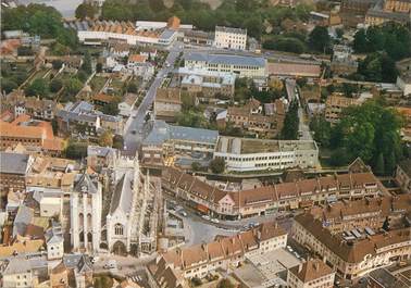 / CPSM FRANCE 27 "Louviers, vue aérienne, l'église Notre Dame"