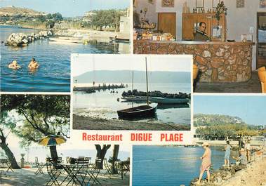 / CPSM FRANCE 13 "Saint Chamas, restaurant Digue plage"