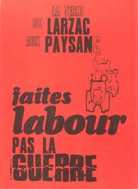 / CPSM FRANCE 12 "Le Larzac" / POLITIQUE