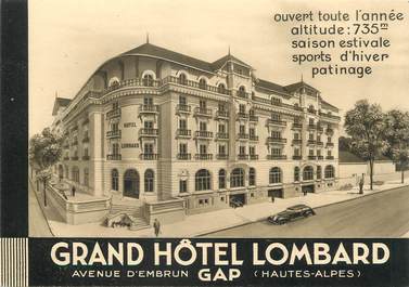 / CPSM FRANCE 05 "Gap, grand hôtel Lombard"