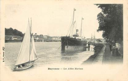 CPA FRANCE 64 "Bayonne, les  Allées Marines"