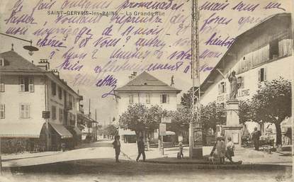 / CPA FRANCE 74 "Saint Gervais les Bains, la Grande rue"