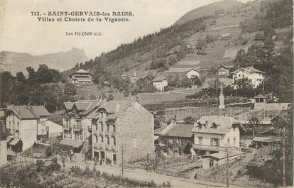 / CPA FRANCE 74 "Saint Gervais les Bains, villas et chalets de la Vignette"