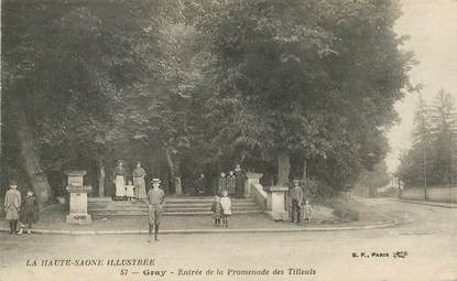 CPA FRANCE  70 "Gray, entrée de la promenade des Tilleuls"