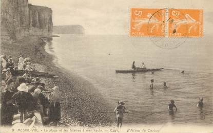 CPA FRANCE  76 "Mesnil Val, la plage et les falaises"