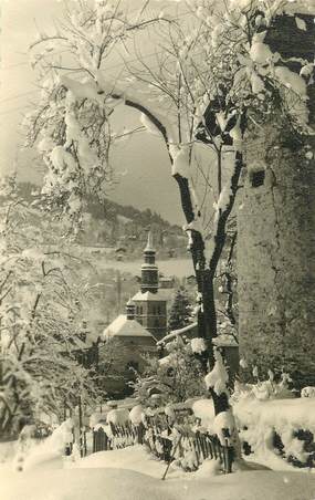 / CARTE PHOTO FRANCE 74 " Saint Gervais les Bains, le cloher vu de la mer"