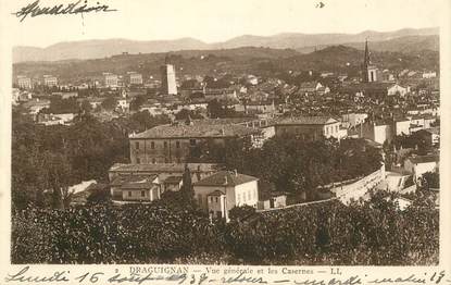 CPA FRANCE  83 "Draguignan, vue générale et les casernes"