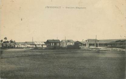 / CPA FRANCE 01 "Ambronay, station magasin"