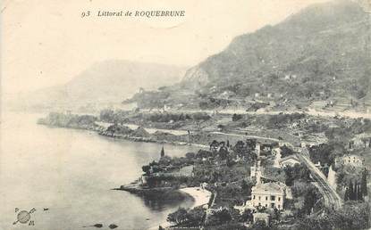 CPA FRANCE  06 "Roquebrune Cap Martin, le littoral"