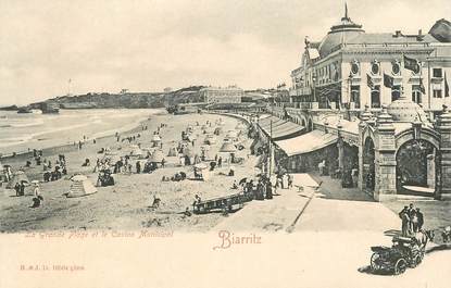 CPA FRANCE 64 "Biarritz, la grande plage"