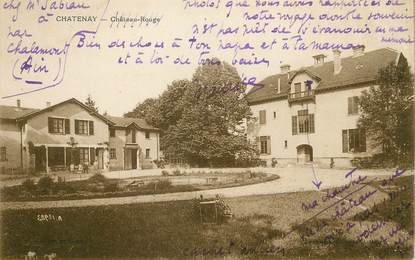 / CPA FRANCE 01 "Chatenay, château rouge"