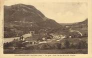 01 Ain / CPA FRANCE 01 "Collonges Fort l'Ecluse, la gare, pont Carnot et Mont Vuache"