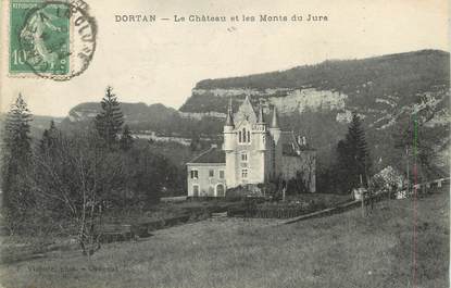 / CPA FRANCE 01 "Dortan, le château et les Monts du Jura"