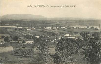 / CPA FRANCE 01 "Gevrieux, vue panoramique de la vallée de l'ain"