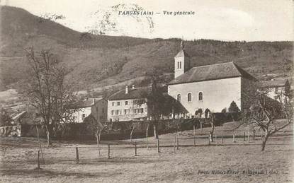 / CPA FRANCE 01 "Farges, vue générale"