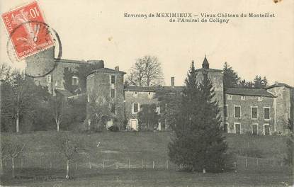 / CPA FRANCE 01 "Environs de Meximieux, vieux château du Monteillet de l'Amiral de Coligny"