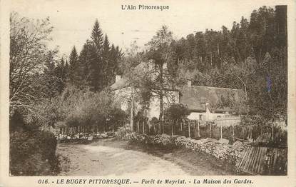 / CPA FRANCE 01 "Forêt de Meyriat, la maison des Gardes"