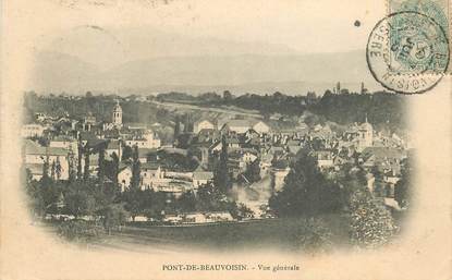 CPA FRANCE 38 "Pont de Beauvoisin, vue générale "