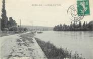 01 Ain / CPA FRANCE 01 "Miribel, le Rhône et la Traille"