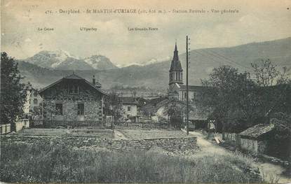 CPA FRANCE 38 "Saint Martin d'Uriage, vue générale  "