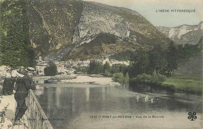 CPA FRANCE 38 "Pont en Royans, vue de la Bourne"