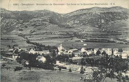 CPA FRANCE 38 "Monestier de Clermont, la gare "