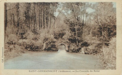 / CPA FRANCE 08 "Saint Germainmont, la casccade du relais"