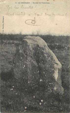 / CPA FRANCE 61 "Le Bernard, menhir de Fontaines"