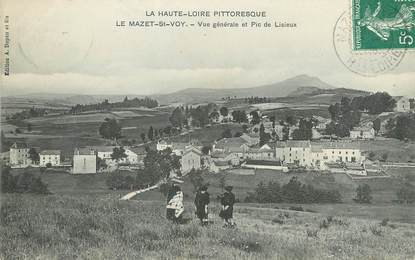 / CPA FRANCE 43 "Le Mazet Saint Voy, vue générale et pic de Lisieux"