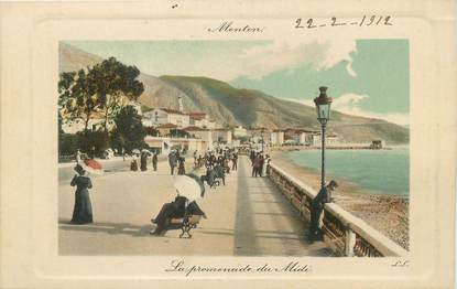 / CPA FRANCE 06 "Menton, la promenade du midi"