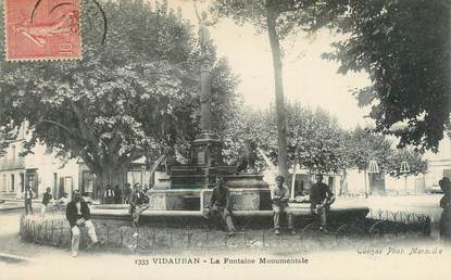 CPA FRANCE 83 "Vidauban, la Fontaine Monumentale "
