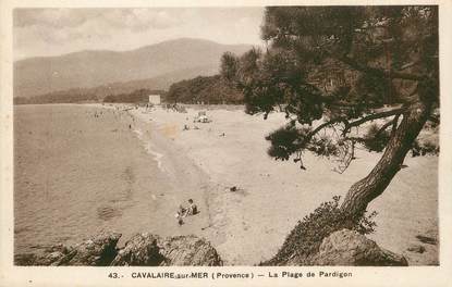 / CPA FRANCE 83 "Cavalaire sur Mer, la plage du Pardigon"