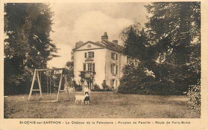 / CPA FRANCE 61 "Saint Denis sur Sarthon, le château de la Faïencerie, pensionde famille"