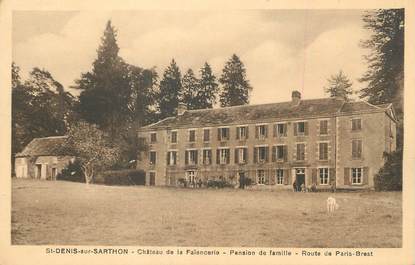 / CPA FRANCE 61 "Saint Denis sur Sarthon, château de la Faïencerie, pension de famille"