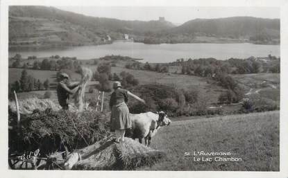 / CPSM FRANCE 63 "L'Auvergne, le Lac Chambon"