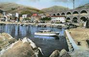 66 PyrÉnÉe Orientale / CPSM FRANCE 66 "Cerbere Porte de France, la plage et les Arcades de la gare"