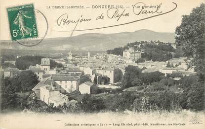 / CPA FRANCE 26 "Donzère, vue générale"