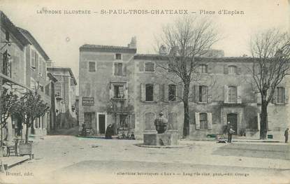 / CPA FRANCE 26 "Saint Paul Trois Châteaux, place d'Esplan"
