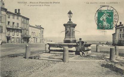 / CPA FRANCE 43 "Brioude, place et fontaine du Postel"