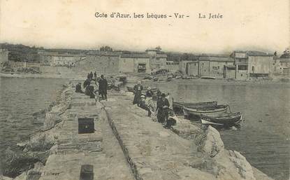 CPA FRANCE 83 "Saint Cyr sur Mer, Les Lecques, la Jetée"